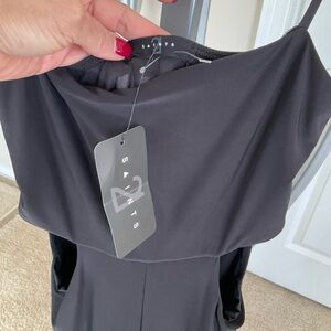 21 Saints Wide Leg Jumpsuit Black Medium